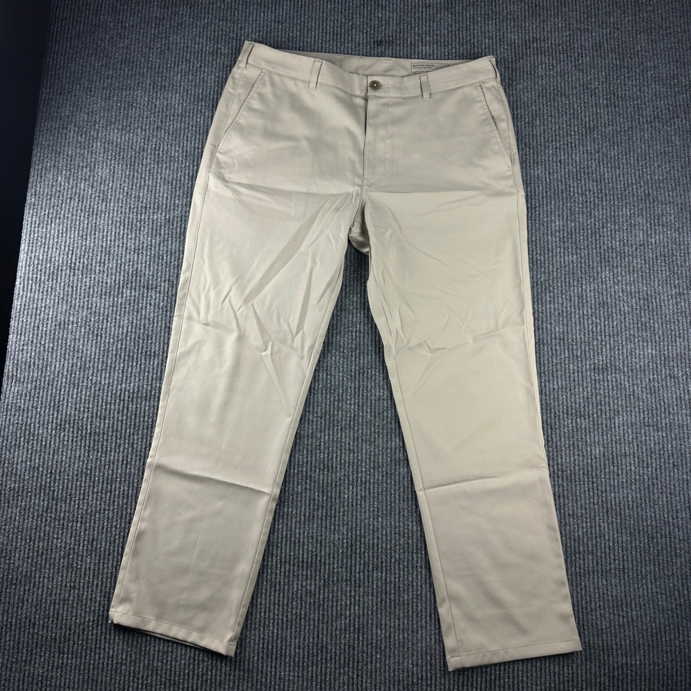 Mizzen+Main Baron Athletic Tapered Performance Chino Pants Khaki 36x30